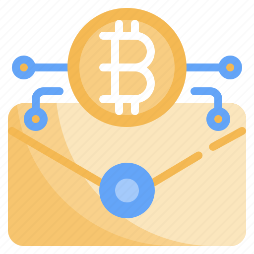 Email, bitcoin, sign, communications, coin, mail icon - Download on Iconfinder