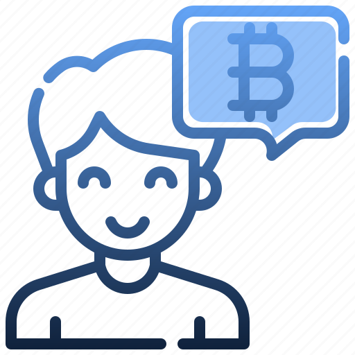 Chat, bitcoin, conversation, man, communications, talk icon - Download on Iconfinder