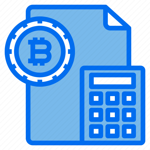 Bitcoin, file, calculator, finance icon - Download on Iconfinder
