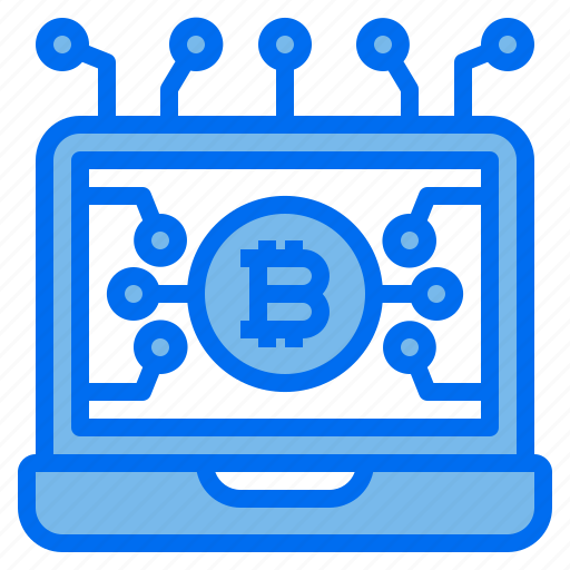Bitcoin, laptop, coding, currency, business icon - Download on Iconfinder