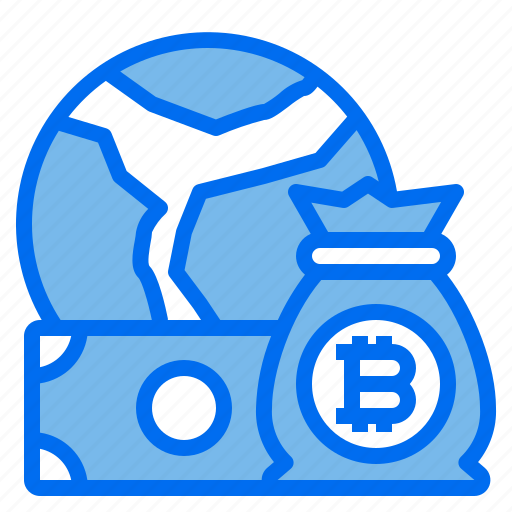 Cryptocurrency, money, bag, bitcoin, global icon - Download on Iconfinder