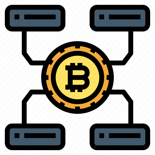 Bitcoin, network, cryptocurrency, transcation icon - Download on Iconfinder