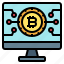 computer, bitcoin, digital, technology 