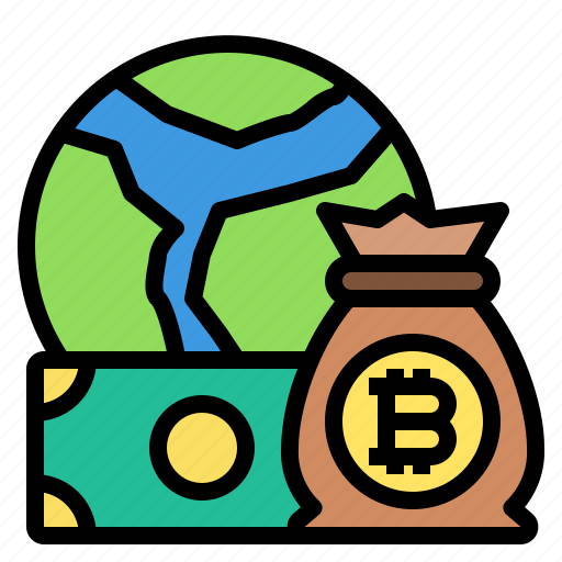Cryptocurrency, money, bag, bitcoin, global icon - Download on Iconfinder