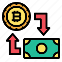 currency, exchange, bitcoin, business