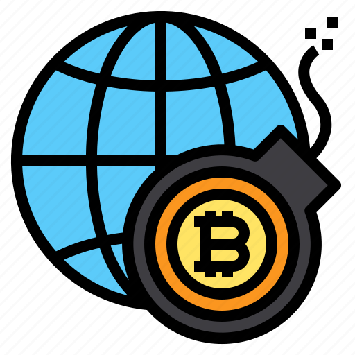 Global, bitcoin, currency, business icon - Download on Iconfinder