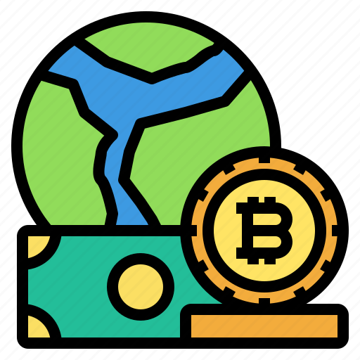 Global, cryptocurrency, digital, money, bitcoin icon - Download on Iconfinder