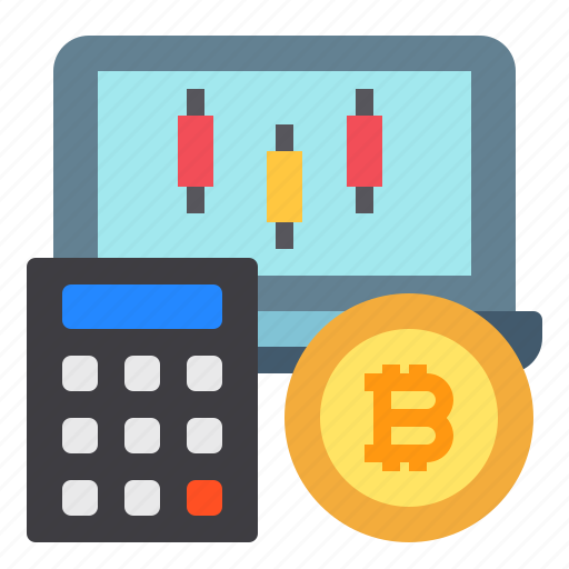 Bitcoin, calculator, chart, accountting, finance icon - Download on Iconfinder