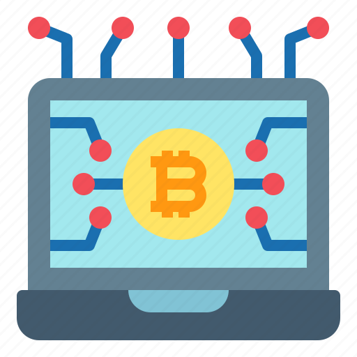 Bitcoin, laptop, coding, currency, business icon - Download on Iconfinder
