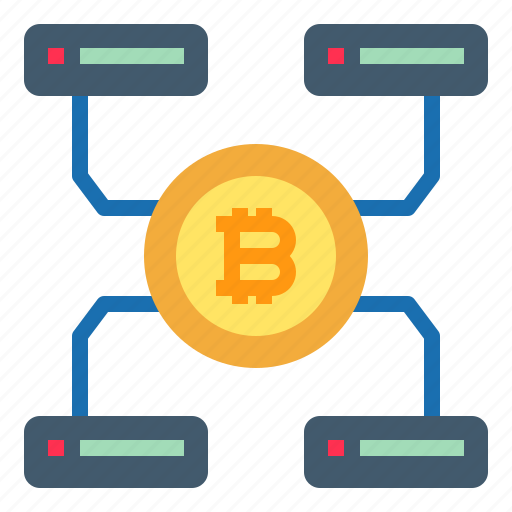 Bitcoin, network, cryptocurrency, transcation icon - Download on Iconfinder