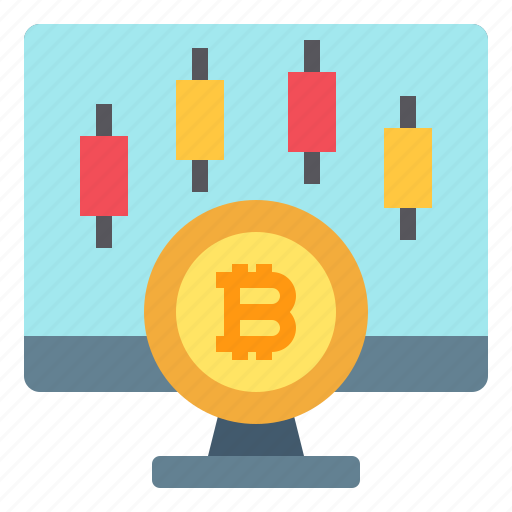 Chart, bitcoin, monitor, market, computer icon - Download on Iconfinder