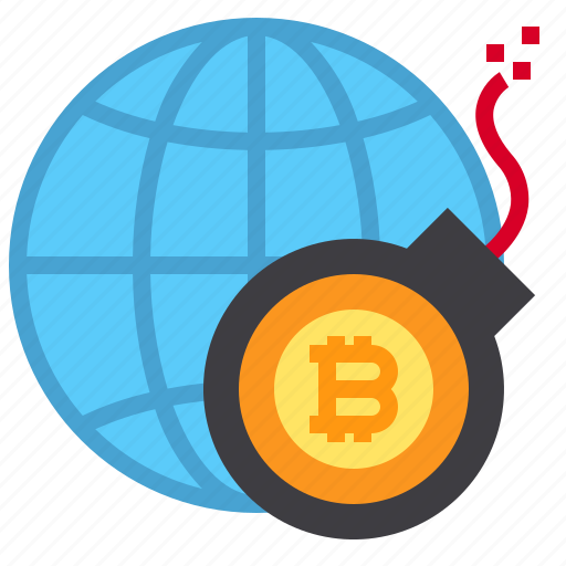 Global, bitcoin, currency, business icon - Download on Iconfinder