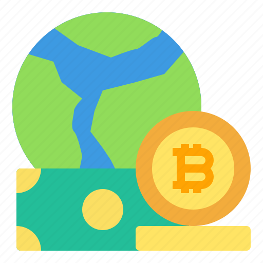 Global, cryptocurrency, digital, money, bitcoin icon - Download on Iconfinder