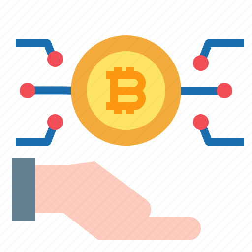 Hand, payment, bitcoin, currency icon - Download on Iconfinder