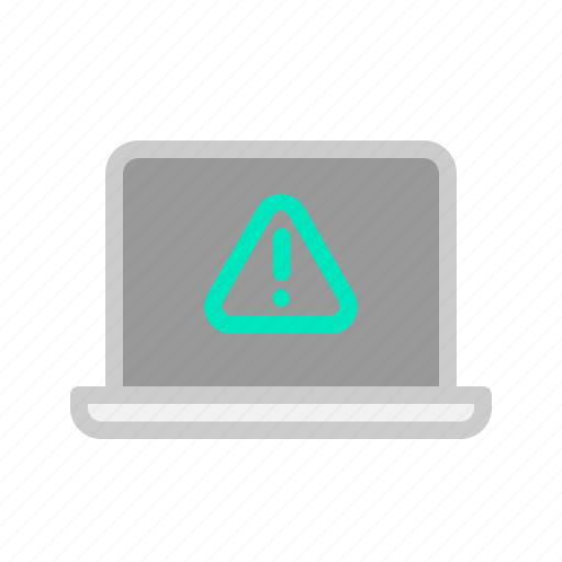 Computer, danger, internet, laptop, technology, warning icon - Download on Iconfinder