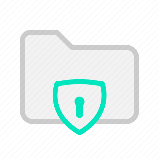 Folder, lock, password, protection, safety, security, shield icon - Download on Iconfinder