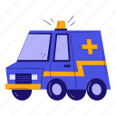ambulance, emergency, car, transport, vehicle, medical, healthcare, medical center, hospital