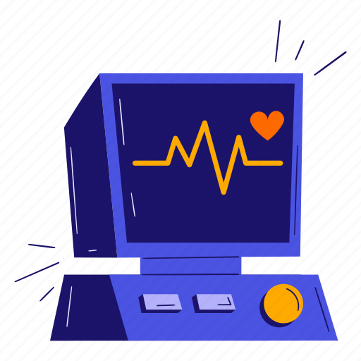 Cardiogram, heart, pulse, electrocardiogram, ecg monitor, medical, healthcare icon - Download on Iconfinder