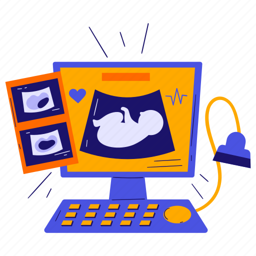 Ultrasound, ultrasonography, pregnancy, scan, monitor, medical, healthcare icon - Download on Iconfinder