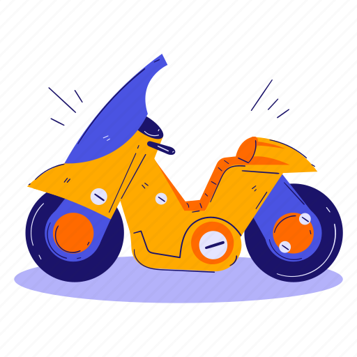 Futuristic vehicle, motorcycle, flying, transportation, bike, metaverse, virtual reality illustration - Download on Iconfinder