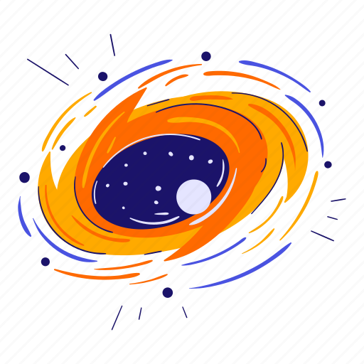 Black hole, rotate, area, swirl, blackhole, space, astronomy illustration - Download on Iconfinder