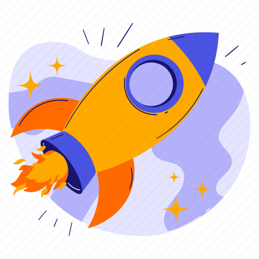 Rocket, spaceship, spacecraft, ship, launch, space, astronomy illustration - Download on Iconfinder