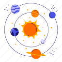 solar system, sun, galaxy, planets, rotation, space, astronomy, universe 
