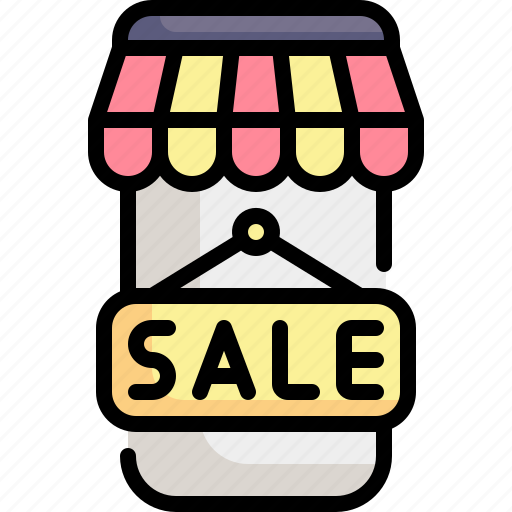 Sale, online shopping, voucher, notifications, commerce and shopping, smartphone icon - Download on Iconfinder