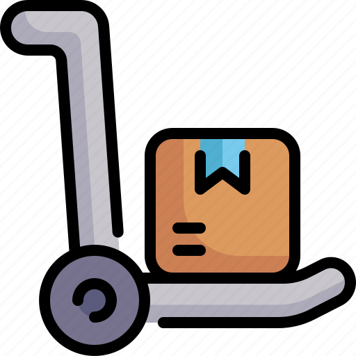 Delivery cart, trolley cart, cart, shipping and delivery, trolley bag, trolley icon - Download on Iconfinder