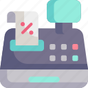cashbox, bill, commerce, cashier, shop, cash register