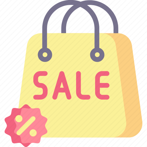 Discount, bag, shopping bag, percentage, shop, commerce and shopping icon - Download on Iconfinder