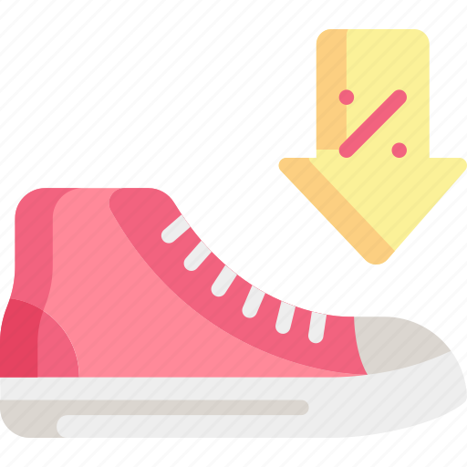 Discount, sneaker, low price, footwear, commerce and shopping, shoes icon - Download on Iconfinder