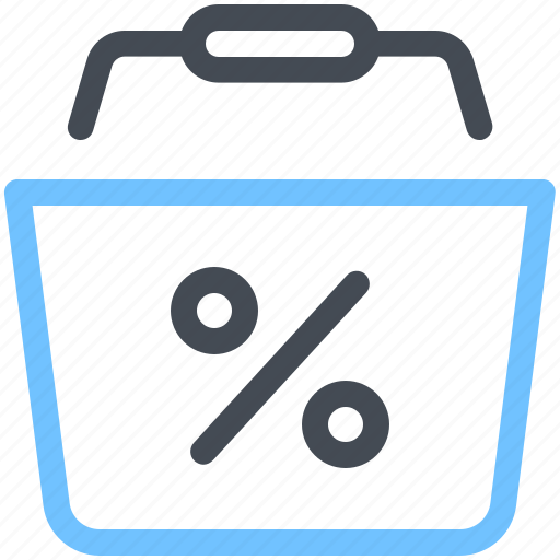Discount, shopping, cart, sale, percentage, promo icon - Download on Iconfinder