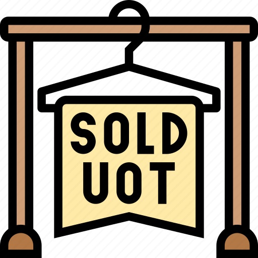 Sold, out, shop, sale, stock icon - Download on Iconfinder