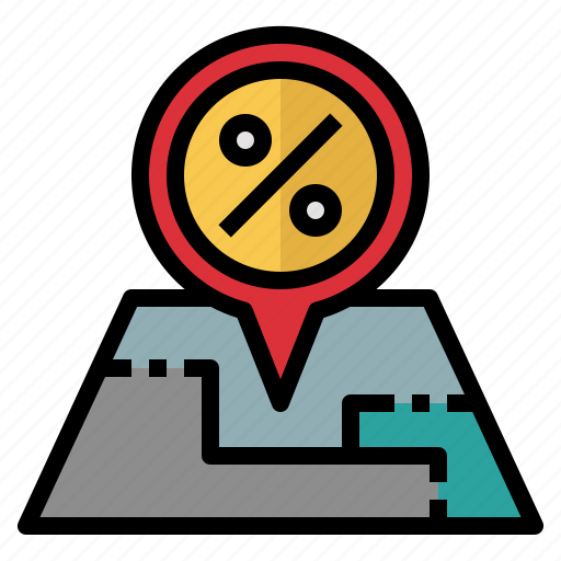 Locaion, area, gps, discount, place icon - Download on Iconfinder