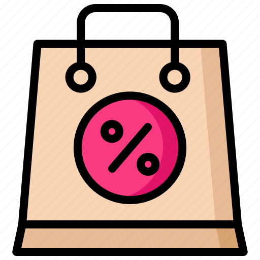 Papper, bag, sale, discount, shopping icon - Download on Iconfinder