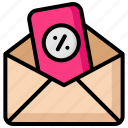 email, discount, envelope, percent, letter