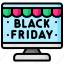 black, friday, monitor, display, online shop 