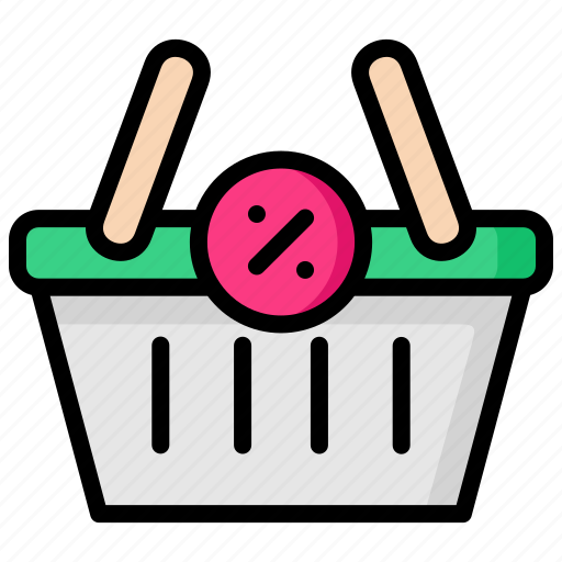 Basket, ecommerce, sale, discount, shopping icon - Download on Iconfinder