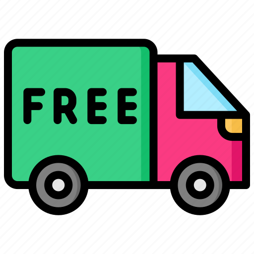 Free, delivery, transport, transportation, shipping, logistics icon - Download on Iconfinder