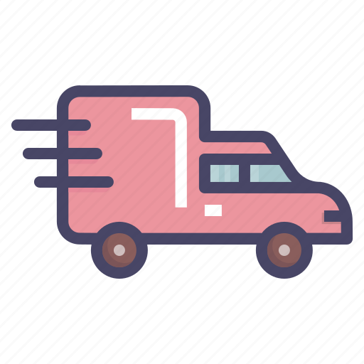 Cargo, delivery, fast, shipping, transport, truck, van icon - Download on Iconfinder