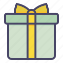 present, wrap, birthday, gift, box