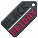 tag, black, friday, label, sale, commerce, shopping, 3d 
