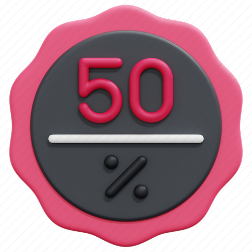 Discount, percent, commerce, shopping, sticker, badge, signs 3D illustration - Download on Iconfinder