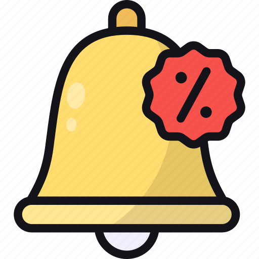 Bell, sale, discount, alarm, notification, promo icon - Download on Iconfinder
