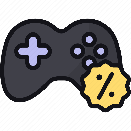 Joystick, game controller, game console, offer, discount, sale icon - Download on Iconfinder