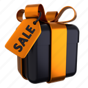 sale, gift, box, black, gold, discount, delivery, finance, package