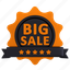big, sale, badge, black, shopping, discount, bigsale, gold 