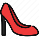 high heel, shoe, fashion, footwear, woman, feminine