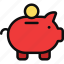 piggy bank, money saving, fund, banking, finance, coin 